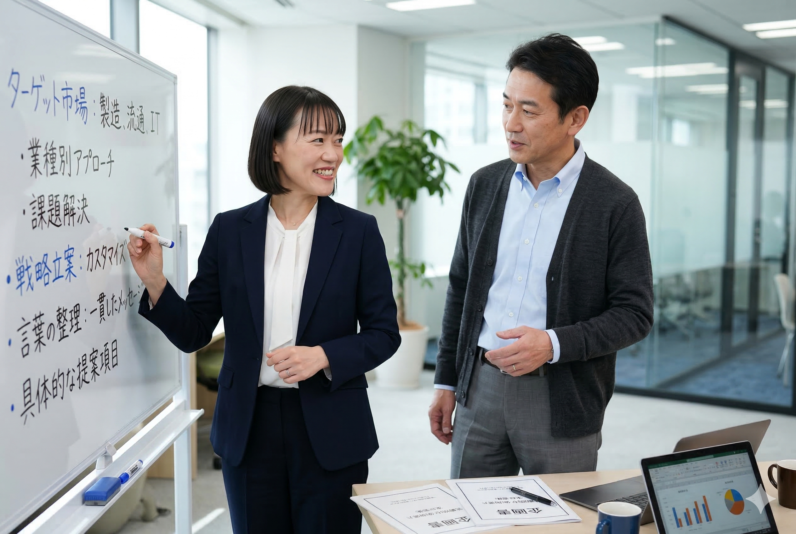 介護施設ごとの採用勝ちパターンを整理する支援イメージ